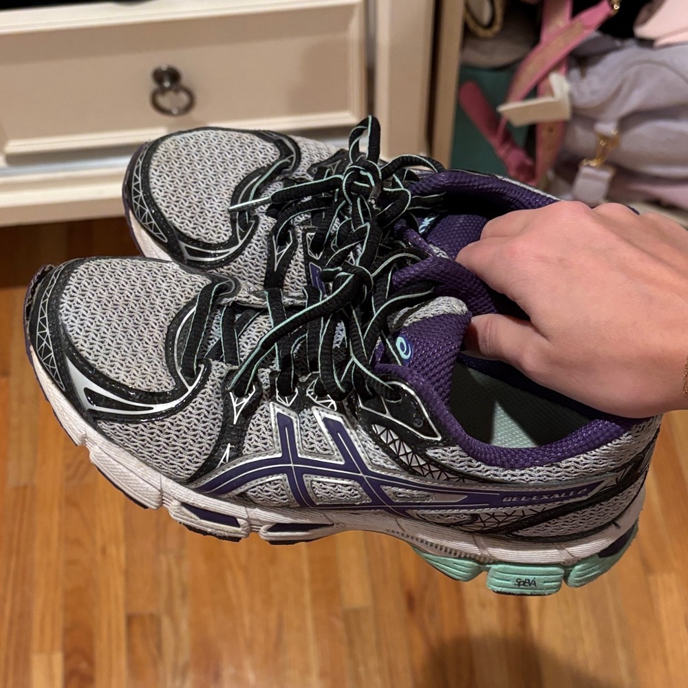 Asics Women's Athletic Shoes in Gray and Purple